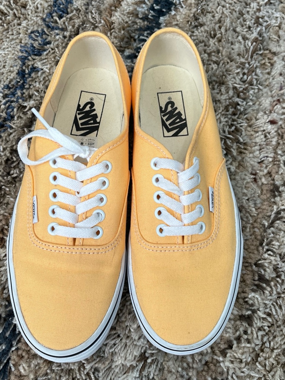 Vans Classic Canvas Low-Top Sneakers in orangish yellow